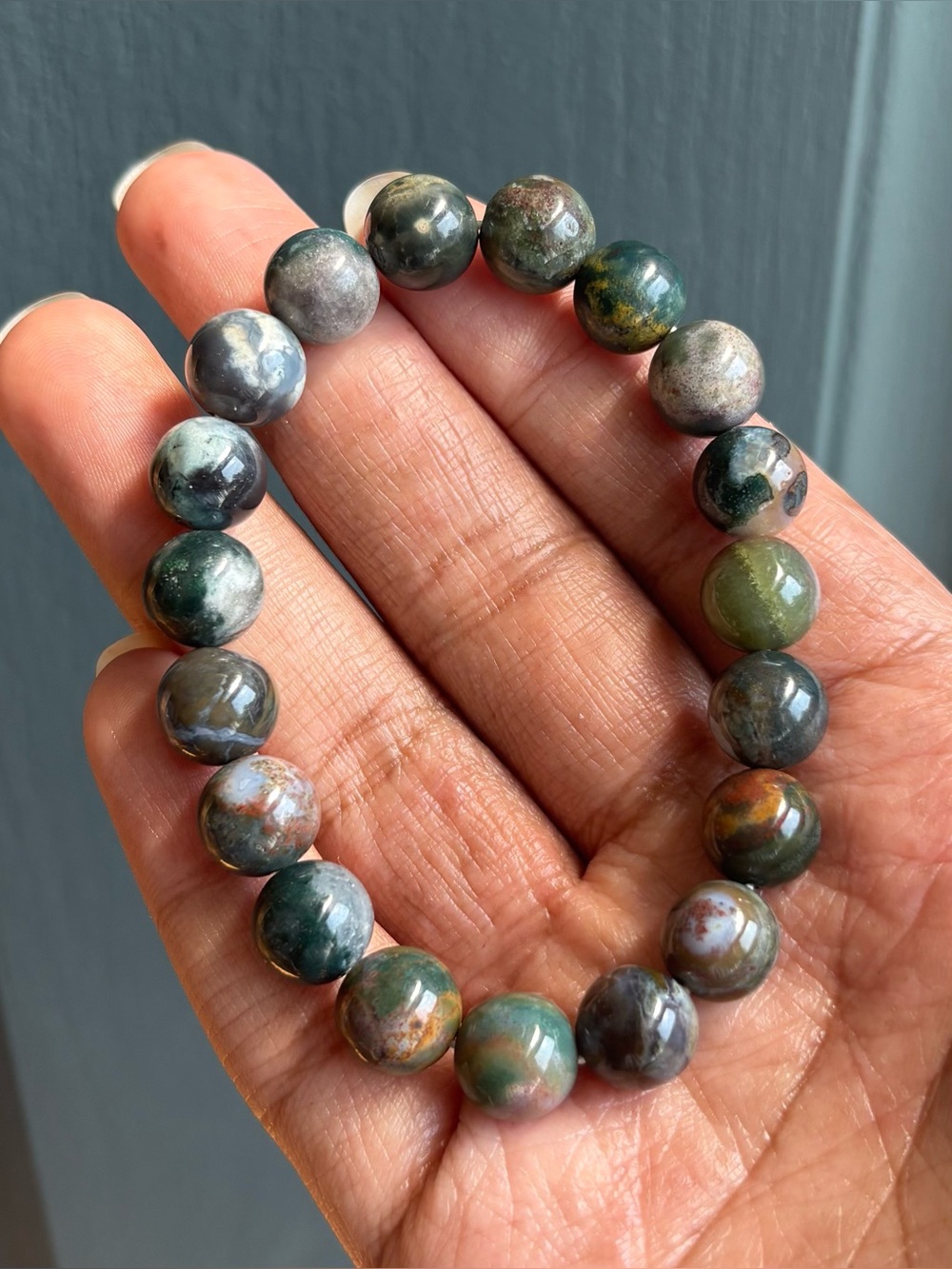 HQ Ocean Jasper Crystal Bracelet 10.5mm